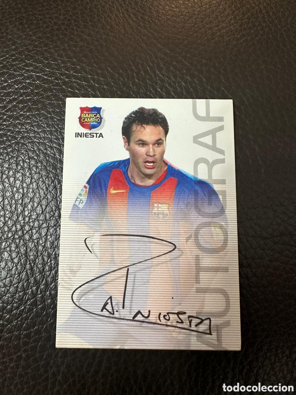 Cromos de F&uacute;tbol: Iniesta Bar&ccedil;a Campi&oacute;