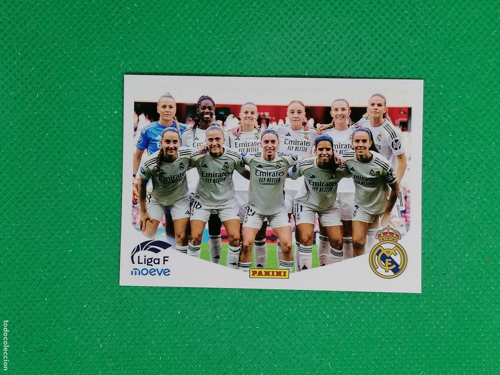 Cromos de F&uacute;tbol: 263 FORMACION PLANTILLA REAL MADRID ⚽ PANINI LIGA FEMENINA F MOEVE 25 26 2025 2026 ⚽