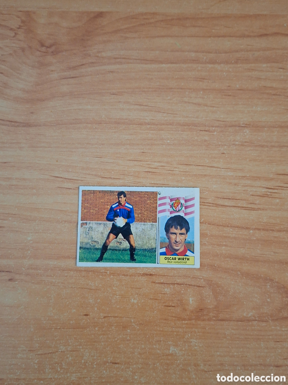 Cromos de F&uacute;tbol: Este 86 87 &Oacute;scar wirth Valladolid 42 fichaje despegado ver fotos