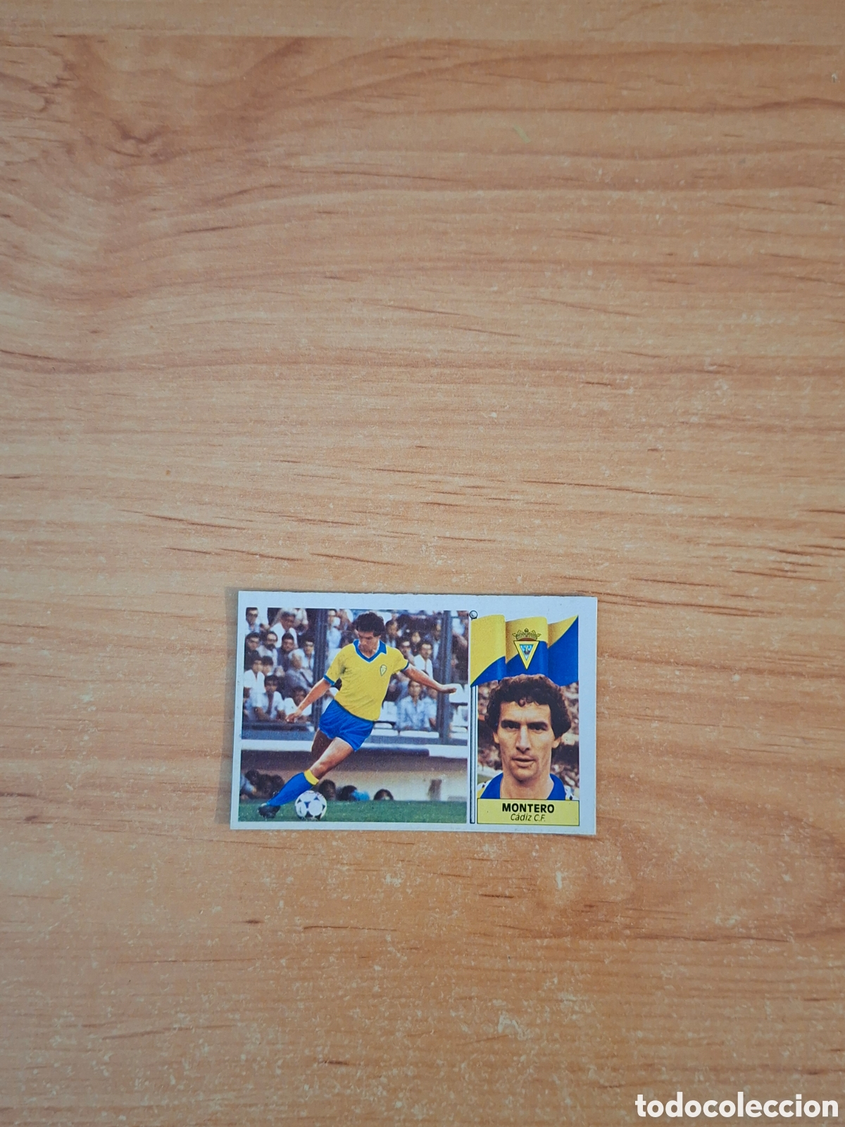 Cromos de F&uacute;tbol: Este 86 87 montero cadiz coloca despegado ver fotos