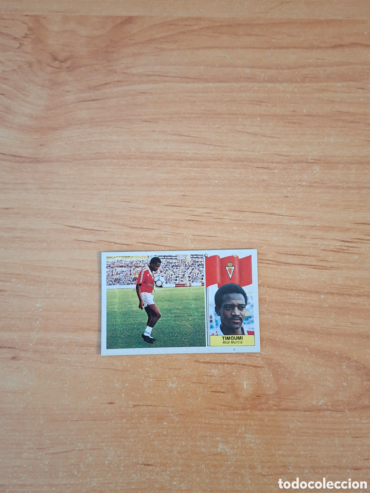 Cromos de F&uacute;tbol: Este 86 87 timoumi murcia coloca despegado ver fotos