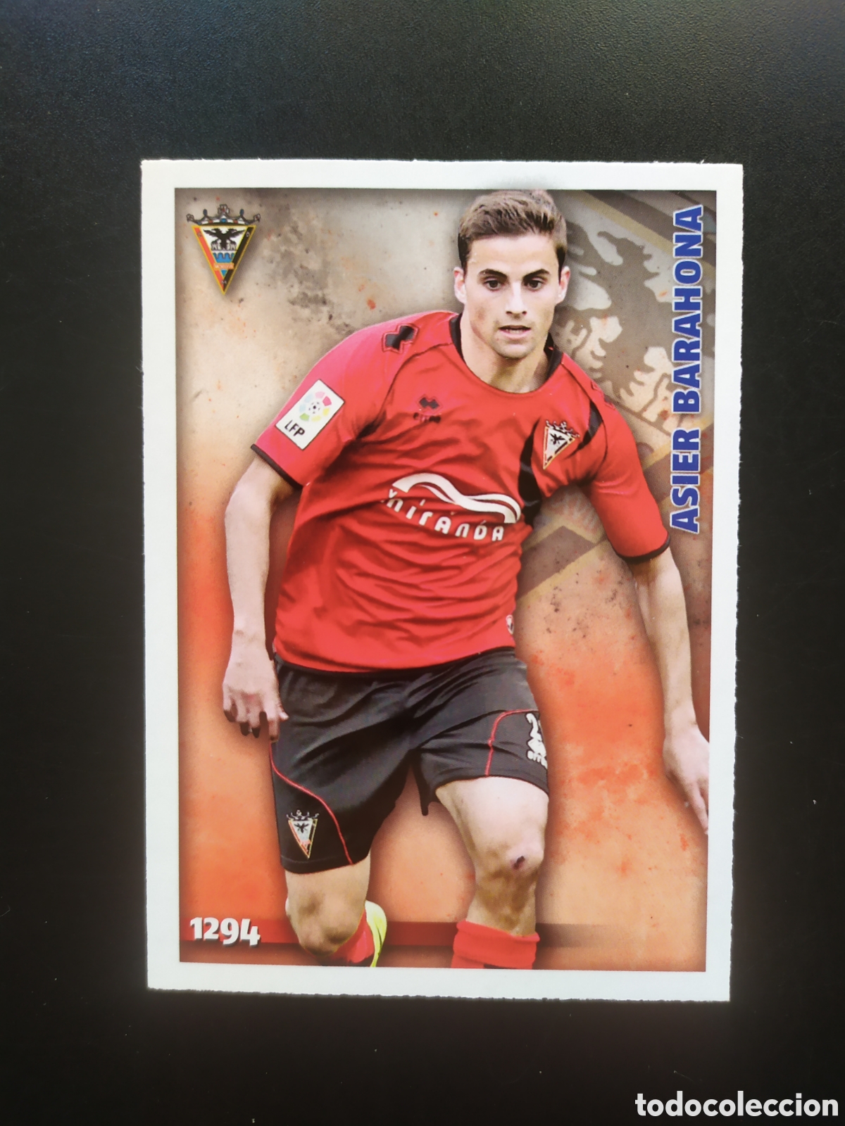 Cromos de Futebol: Mundicromo fichas Liga 2014 2015 14 15 Asier Barahona n&deg; 1194 Mirandes