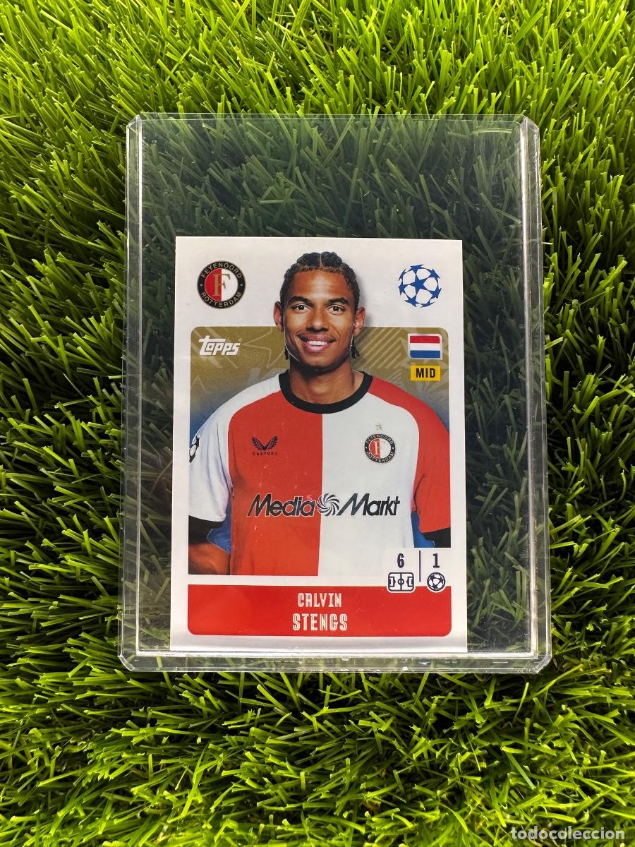 Figurine di Calcio: N&ordm; 216 Calvin Stengs Feyenoord UEFA Champions League Stickers 24 25
