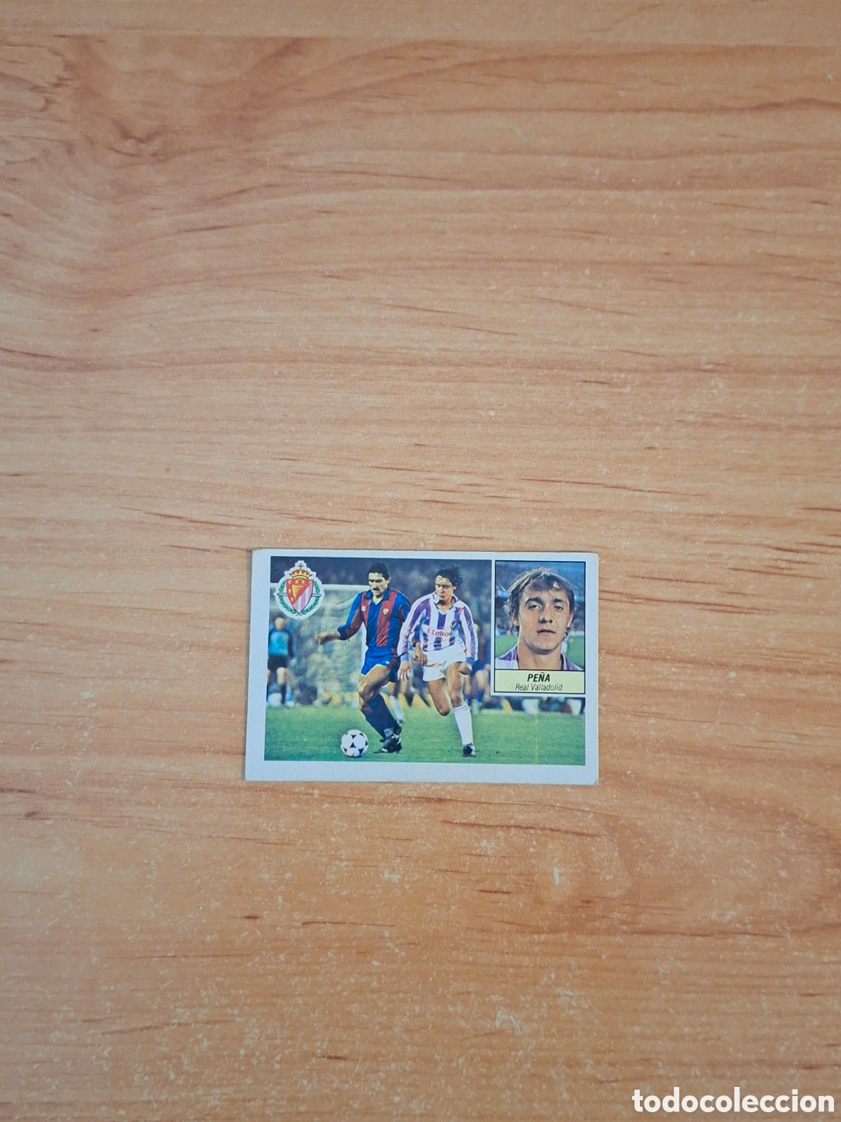 Fu&szlig;ball-Sticker: Este 84 85 pe&ntilde;a Valladolid coloca despegado ver fotos