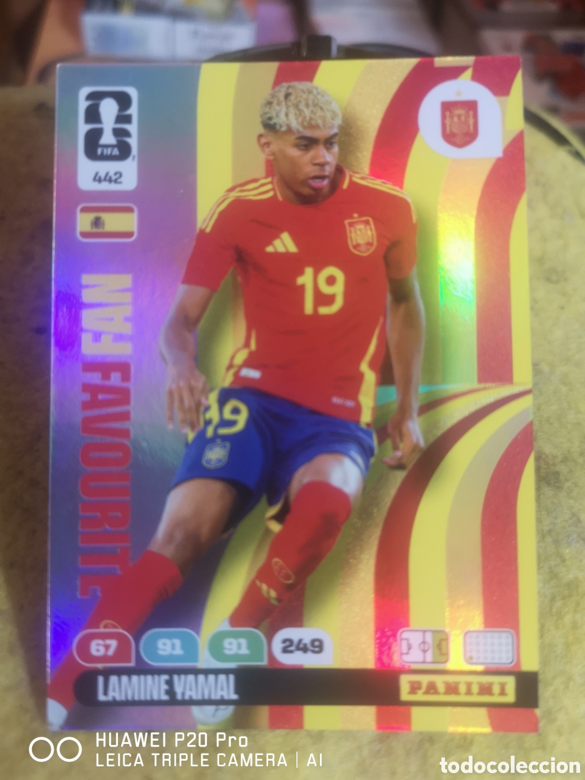 Cromos de F&uacute;tbol: ADRENALYN FIFA WORLD CUP 2026 FAN FAVOURITE LAMINE YAMAL 442 - ESPA&Ntilde;A