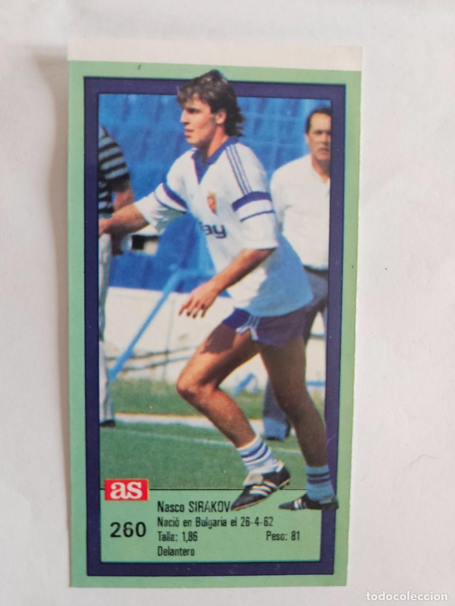 Fu&szlig;ball-Sticker: 260 SIRAKOV (REAL ZARAGOZA) CROMO ASES DE LA LIGA 89/90 - CROMOS FUTBOL DIARIO AS 1989/1990