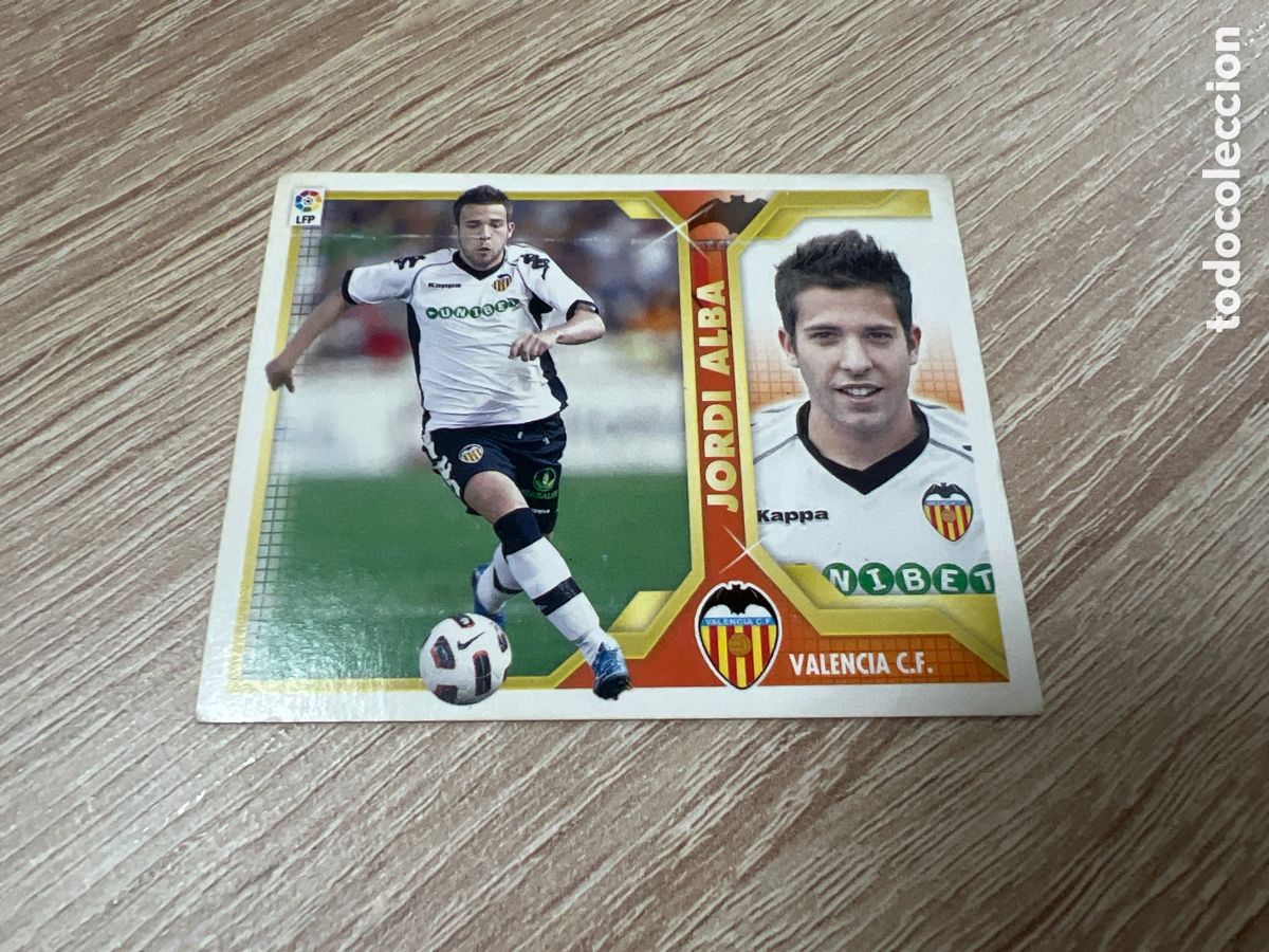 Cromos de F&uacute;tbol: 2011 JORDI ALBA VALENCIA CF N&ordm; 6B EDICIONES ESTE