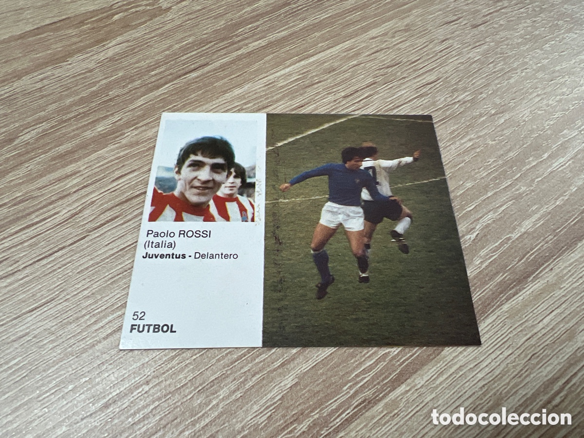 Cromos de F&uacute;tbol: 1983 PAOLO ROSSI N&ordm; 52 BRUGUERA SIN PEGAR