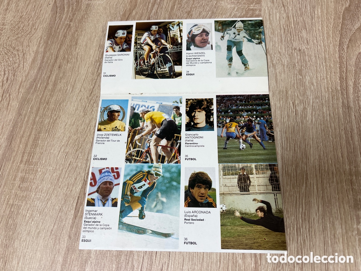 Cromos de F&uacute;tbol: 1983 ARCONADA ZOETEMELK ETC HOJA SIN CORTAR BRUGUERA