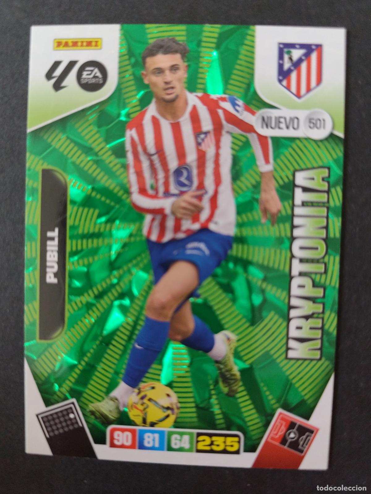 Cromos de F&uacute;tbol: 501 PUBILL ATL&Eacute;TICO MADRID NUEVO KRYPTONITA ADRENALYN 2025 2026 25 26 PEDIDO M&Iacute;NIMO 2&euro;