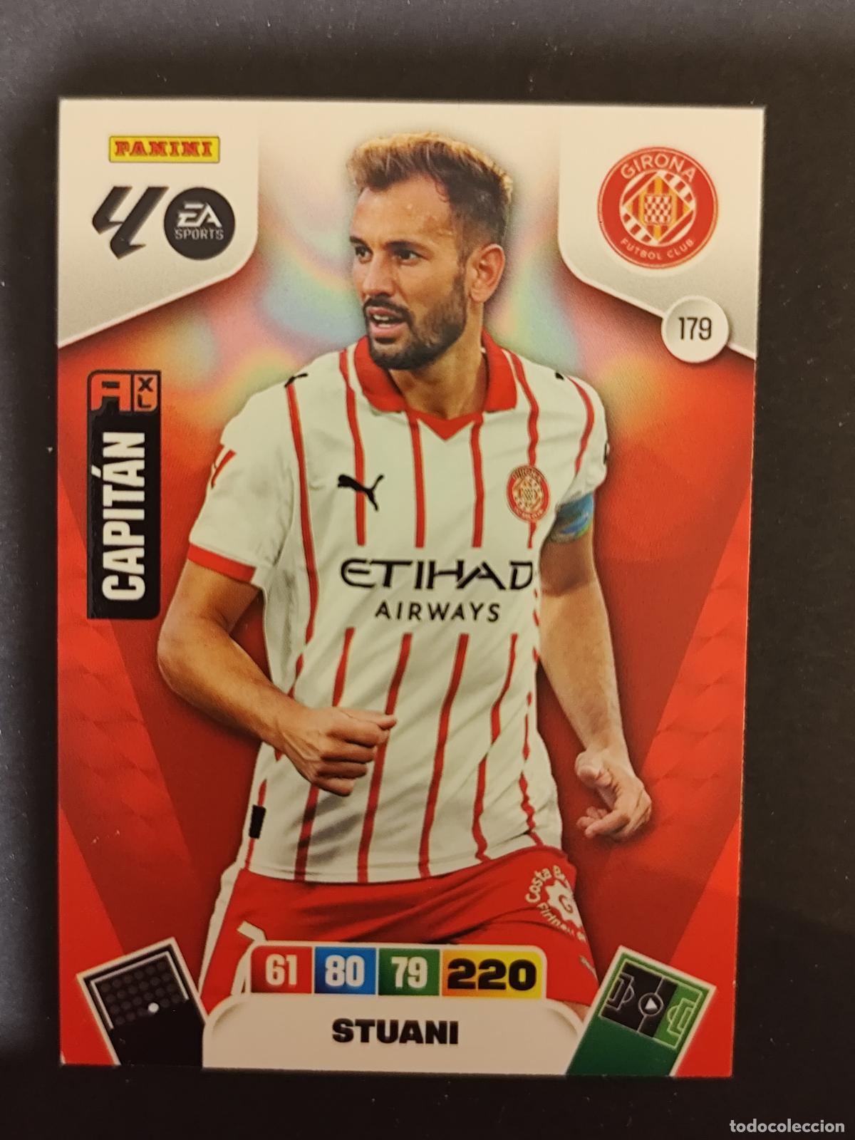 Cromos de F&uacute;tbol: 179 STUANI CAPIT&Aacute;N GIRONA ADRENALYN 2025 2026 25 26