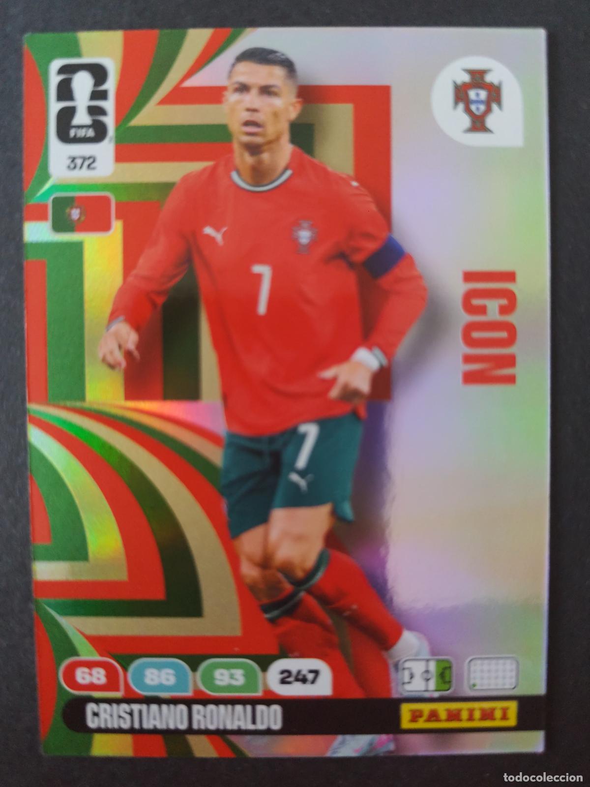 Cromos de F&uacute;tbol: 372 CRISTIANO RONALDO ICON PORTUGAL ADRENALYN MUNDIAL FIFA WORLD CUP 2026 PANINI