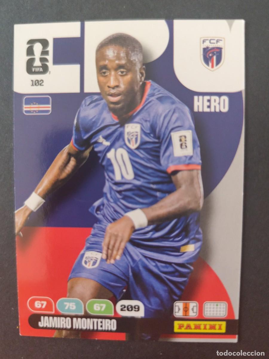 Cromos de F&uacute;tbol: 102 JAMIRO MONTEIRO CABO VERDE ADRENALYN MUNDIAL FIFA WORLD CUP 2026 PANINI