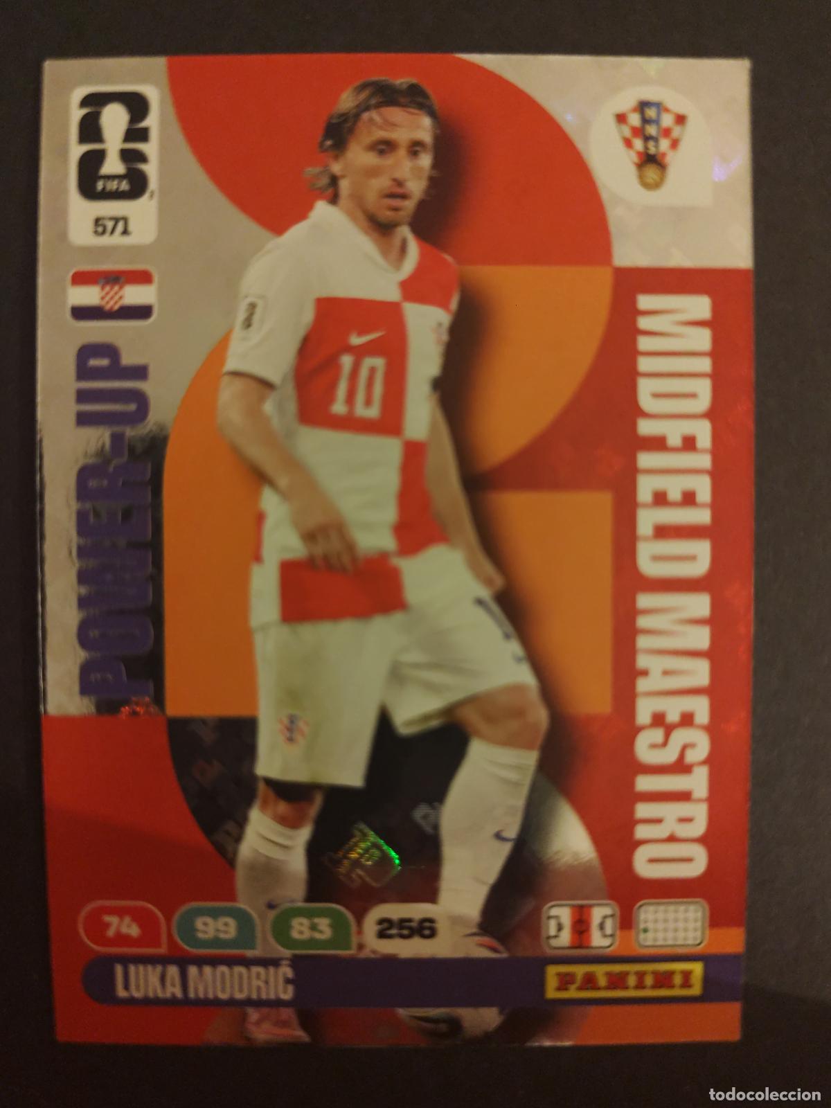 Cromos de F&uacute;tbol: 571 LUKA MODRIĆ CROACIA MIDFIELD MAESTRO ADRENALYN MUNDIAL FIFA WORLD CUP 2026 PANINI