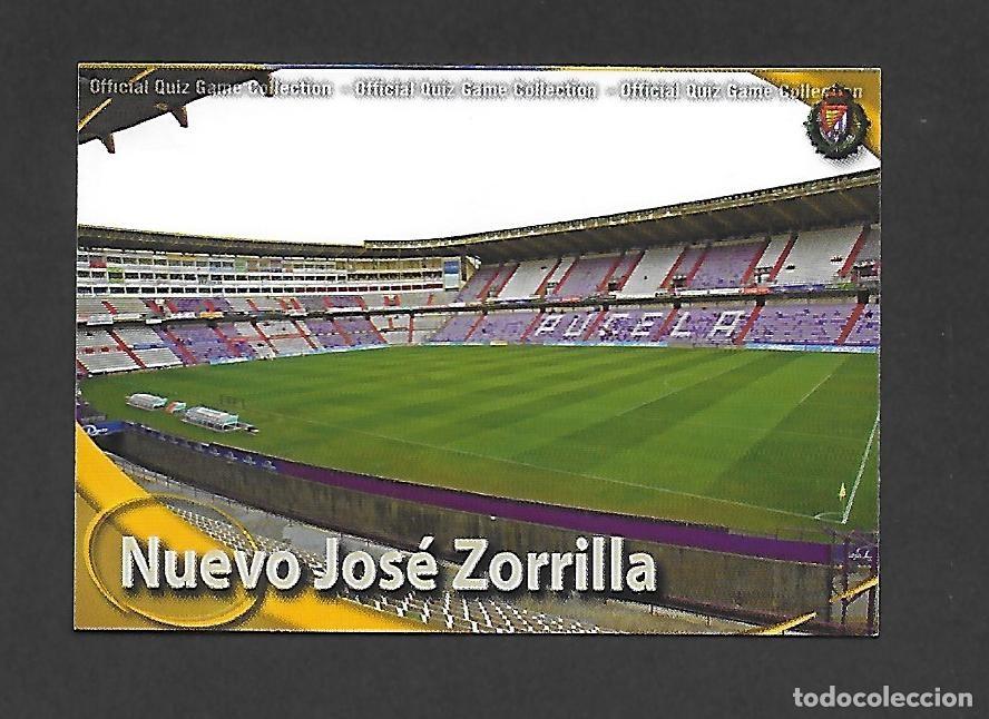 Figurine di Calcio: 713 ESTADIO NUEVO JOSE ZORRILLA VALLADOLID FONDO MATE , MUNDICROMO QUIZ GAME PLATINUM LIGA 2010 2011