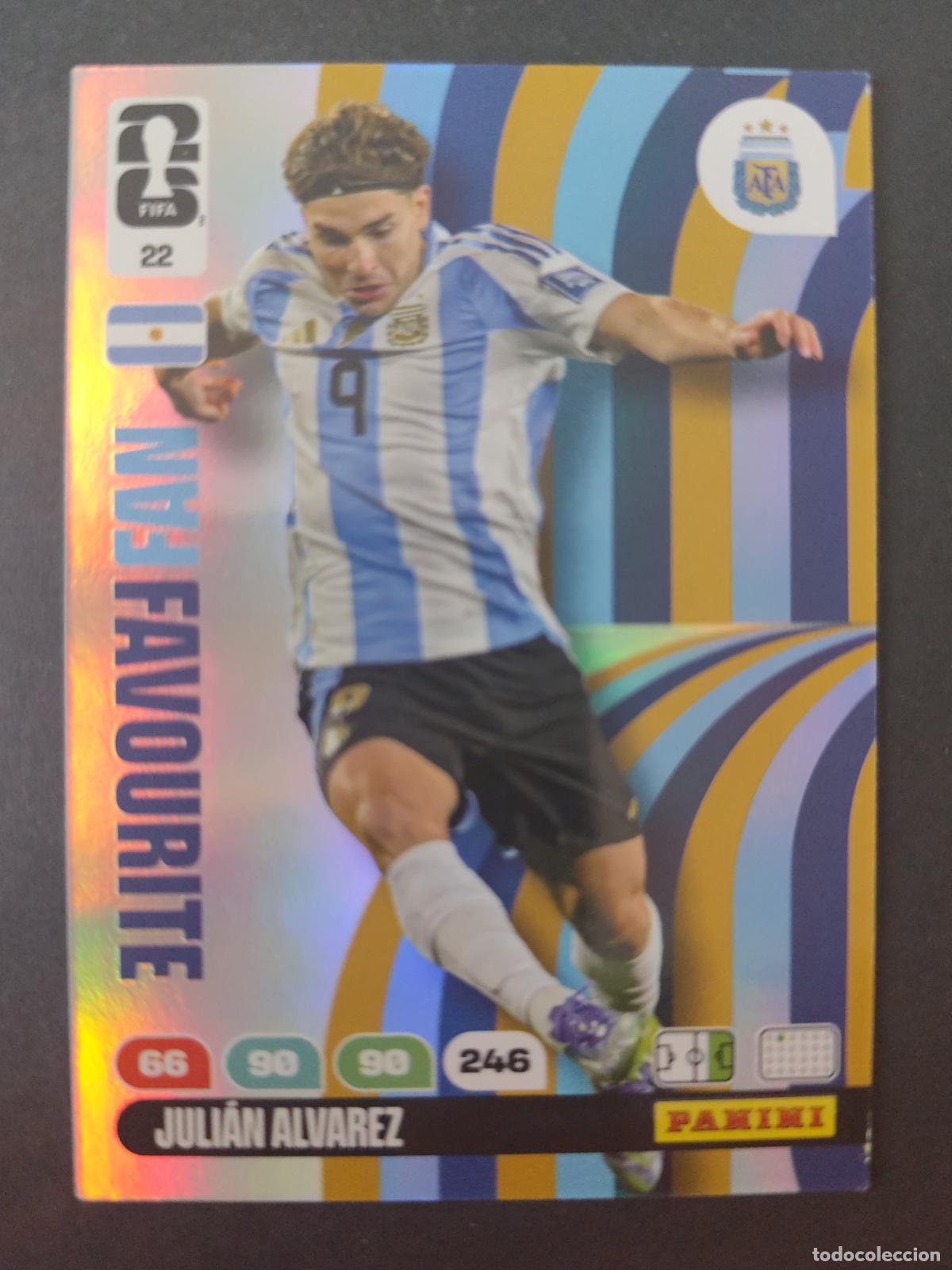 Fu&szlig;ball-Sticker: 22 JULI&Aacute;N &Aacute;LVAREZ FAN FAVOURITE ARGENTINA ADRENALYN MUNDIAL FIFA WORLD CUP 2026 PANINI