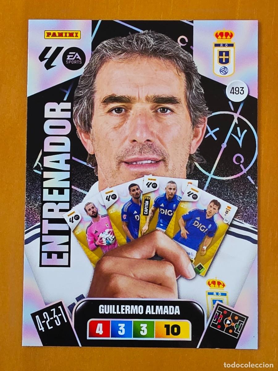 Cromos de F&uacute;tbol: 493 Guillermo Almada, Real Oviedo, Entrenador, Panini Adrenalyn XL Liga 2025 2026 25 26
