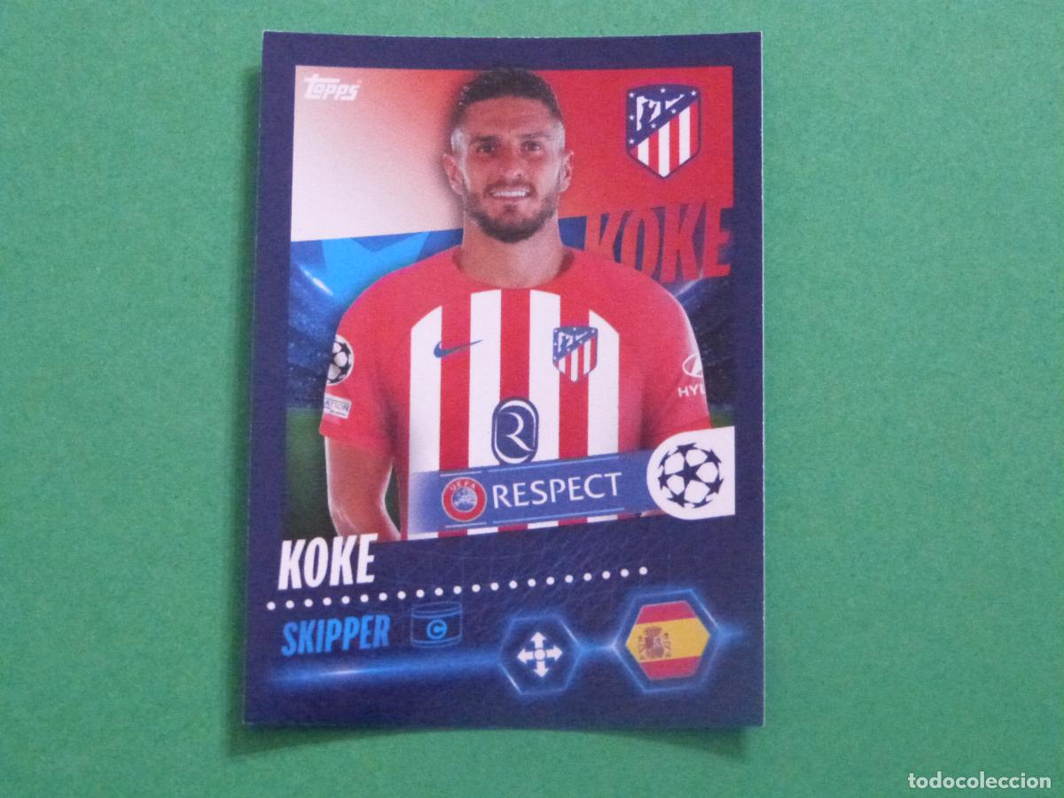 Fu&szlig;ball-Sticker: CROMO FUTBOL KOKE ATLETICO DE MADRID SIN PEGAR N&ordm; 75 CHAMPIONS LEAGUE 2023-2024/23-24 TOPPS