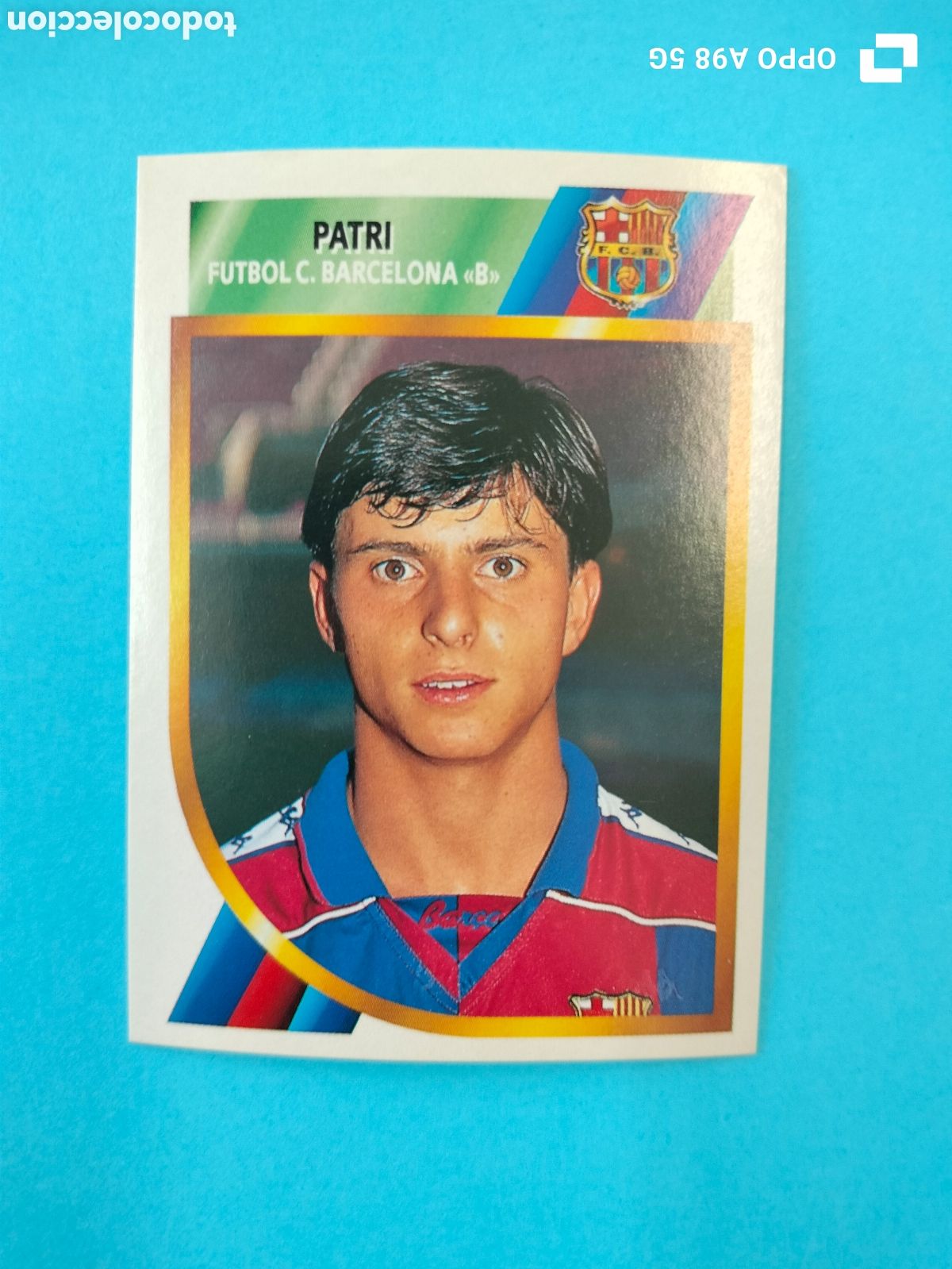 Football Stickers: Cromo Patri Barcelona Segunda divisi&oacute;n Ediciones Este liga temporada 94 95 1994 1995