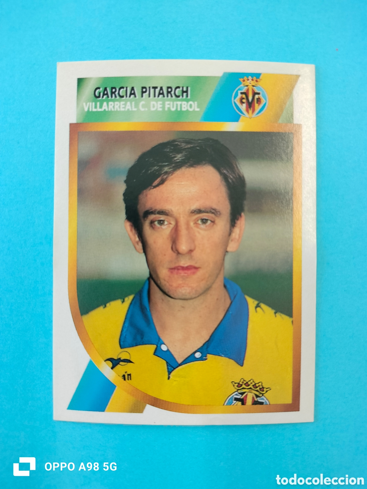 Cromos de F&uacute;tbol: Cromo Garc&iacute;a Pitarch Villarreal Segunda divisi&oacute;n Ediciones Este liga temporada 94 95 1994 1995