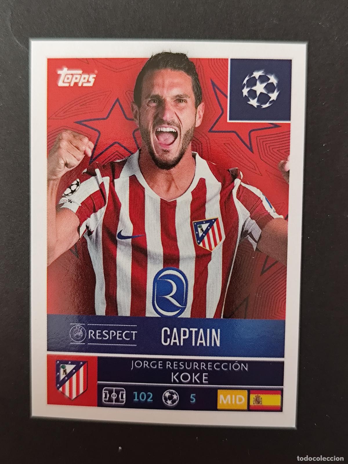 Cromos de f&uacute;tbol: 113 KOKE ATL&Eacute;TICO DE MADRID STICKER CHAMPIONS LEAGUE 2025 2026 25 26 TOPPS