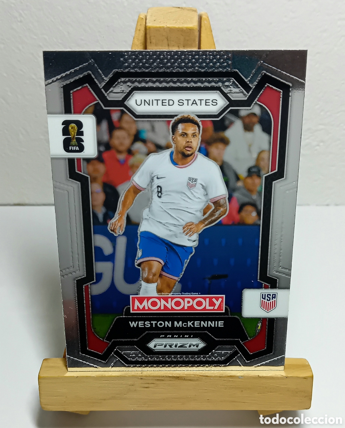 Cromos de F&uacute;tbol: WESTON McKENNIE 2026 USA MONOPOLY PRIZM PANINI.