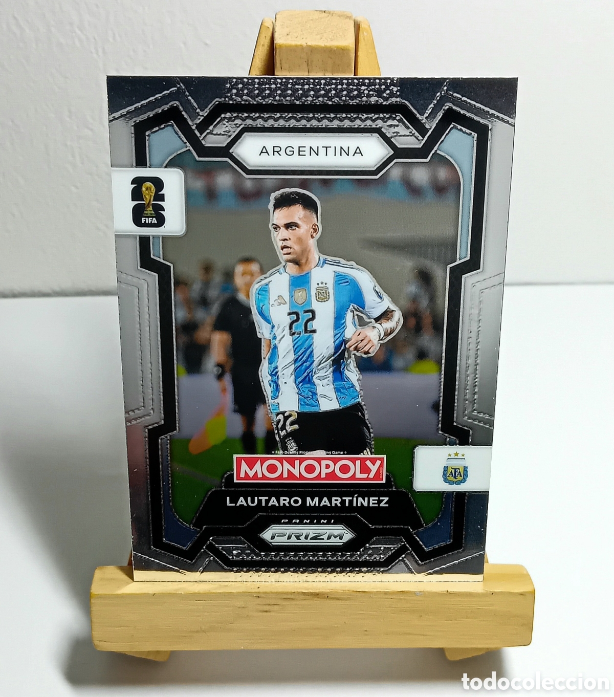 Cromos de F&uacute;tbol: LAUTARO MART&Iacute;NEZ 2026 ARGENTINA MONOPOLY PRIZM PANINI.