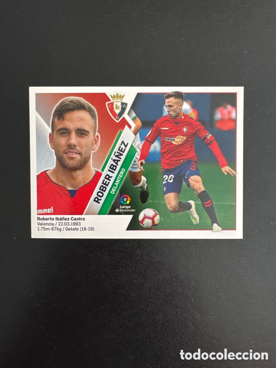 Figurine di Calcio: ROBER IBA&Ntilde;EZ OSASUNA N&Uacute;MERO 13 LIGA ESTE 2019 2020