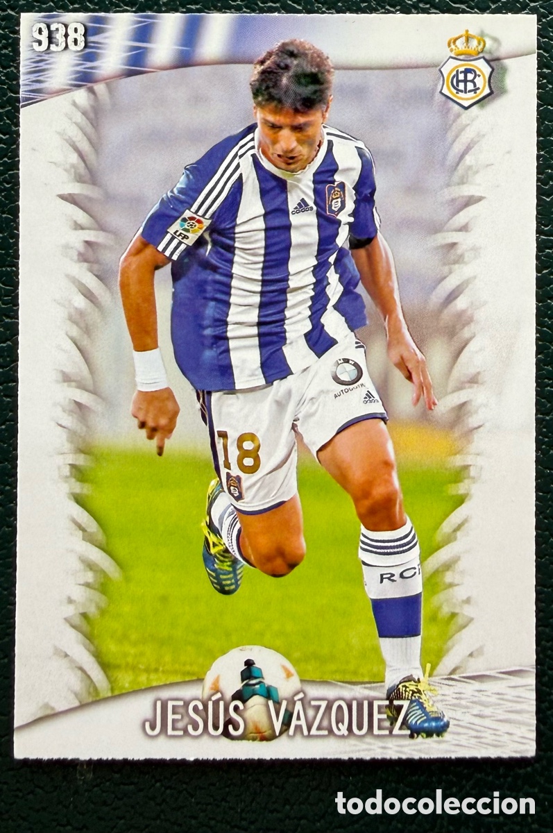 Figurine di Calcio: 938 JESUS VAZQUEZ RECREATIVO DE HUELVA FICHAS ALBUM MUNDICROMO 2013 2014 13 14