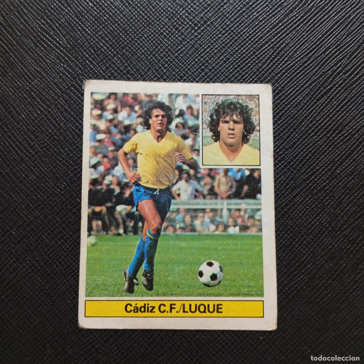Cromos de F&uacute;tbol: LUQUE CADIZ ESTE 1981 1982 CROMO FUTBOL LIGA 81 82 - DESPEGADO - A18 PG82