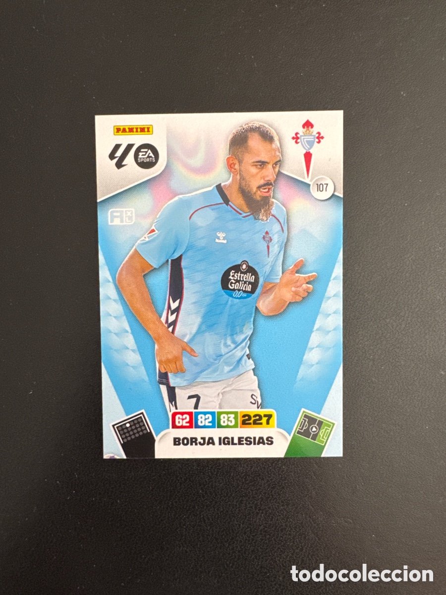 Cromos de F&uacute;tbol: BORJA IGLESIAS CELTA DE VIGO NUMERO 107 ADRENALYN 2025 2026