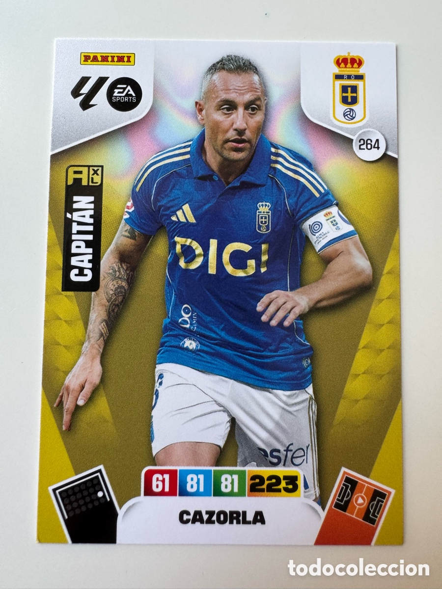 Cromos de F&uacute;tbol: PANINI ADRENALYN XL LIGA EA SPORTS 2025-2026 25-26 &ndash; N&ordm; 264 &ndash; Santi Cazorla Real Oviedo