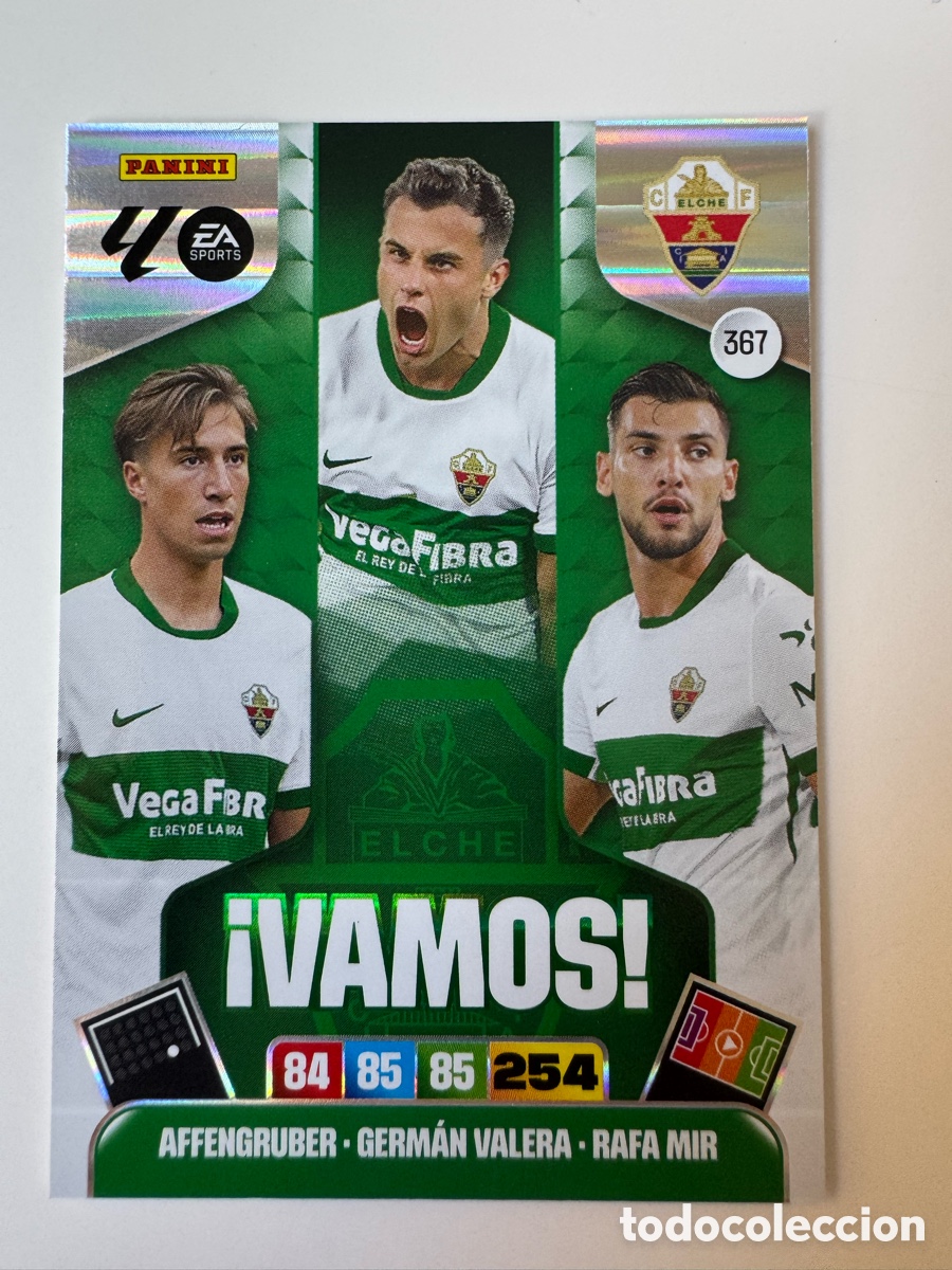 Cromos de Futebol: PANINI ADRENALYN XL LIGA EA SPORTS 2025-2026 25-26 &ndash; VAMOS N&ordm; 367 &ndash; Elche CF