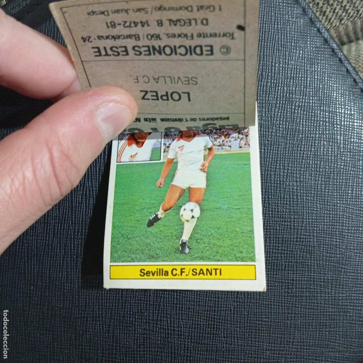 Cromos de F&uacute;tbol: SANTI LOPEZ SEVILLA ESTE 1981 1982 CROMO FUTBOL LIGA 81 82 - VENTANILLA - A18 PG100 COLOCA