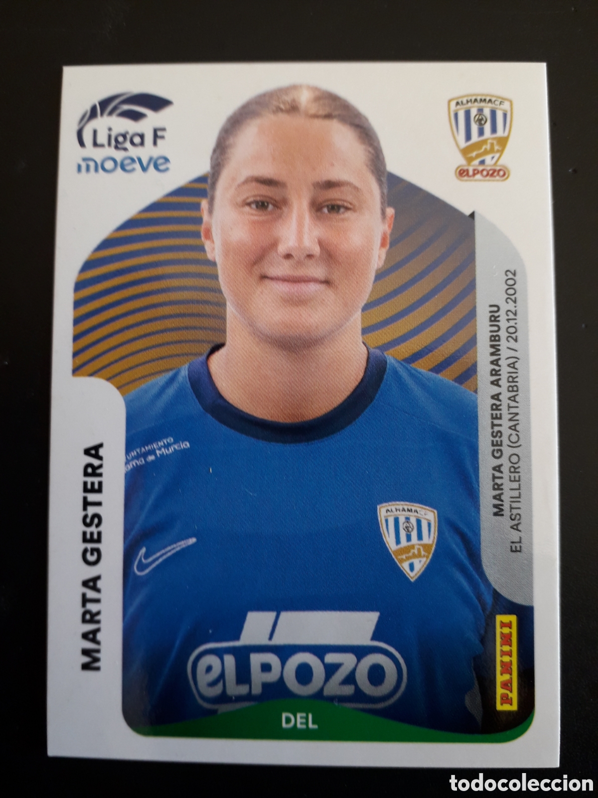 Cromos de F&uacute;tbol: MARTA GESTERA ALHAMA N&deg; 19 B LIGA F FEMENINA 2025 2026 25 26 PANINI SIN PEGAR PEDIDO M&Iacute;NIMO 3&euro;