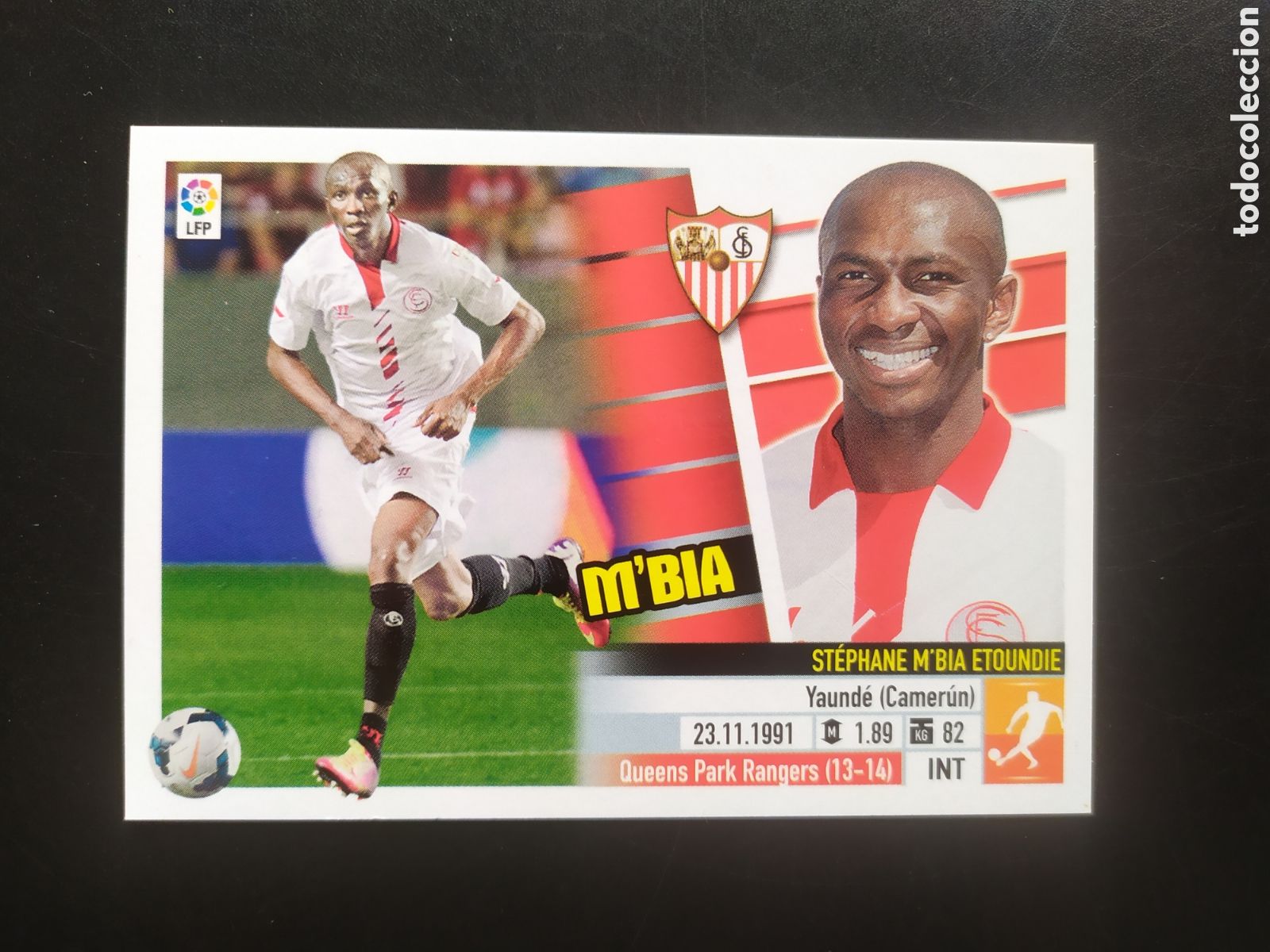 Cromos de f&uacute;tbol: Liga este 2013 2014 13 14 panini M'Bia Mbia coloca n&ordm; 9 B Sevilla