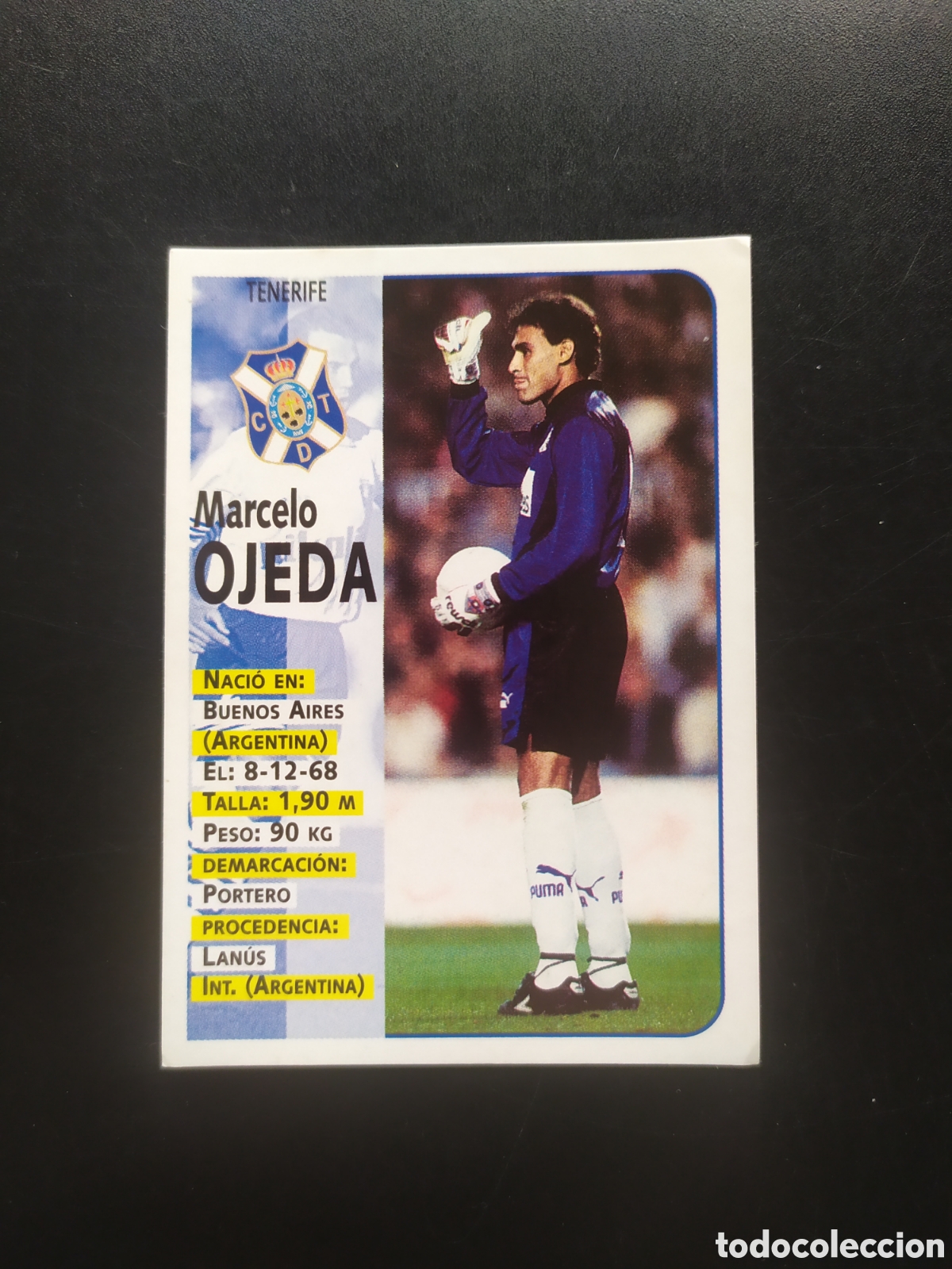 Fu&szlig;ball-Sticker: Liga 1998 1999 98 99 panini sports Ojeda n&deg; 312 Tenerife