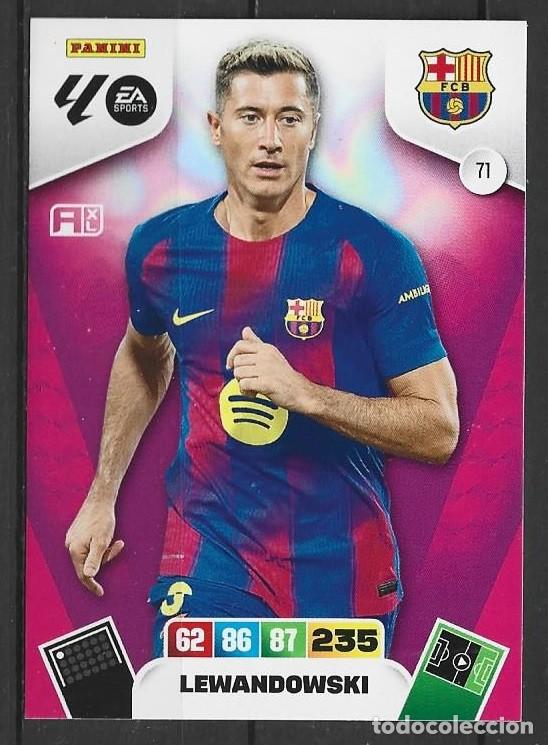 Cromos de F&uacute;tbol: Adrenalyn 25/26 - Lewandowski - N&ordm; 71 - FC Barcelona