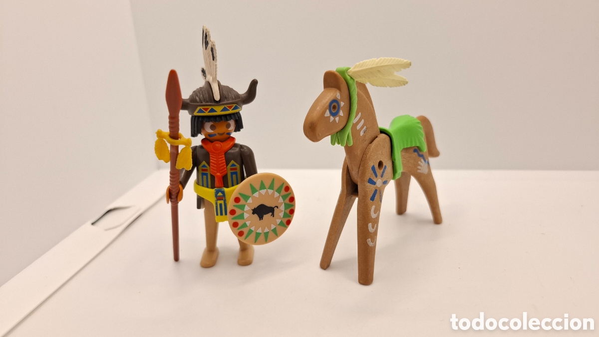 Cromos de F&uacute;tbol: PLAYMOBIL INDIO A CABALLO OESTE WESTERN