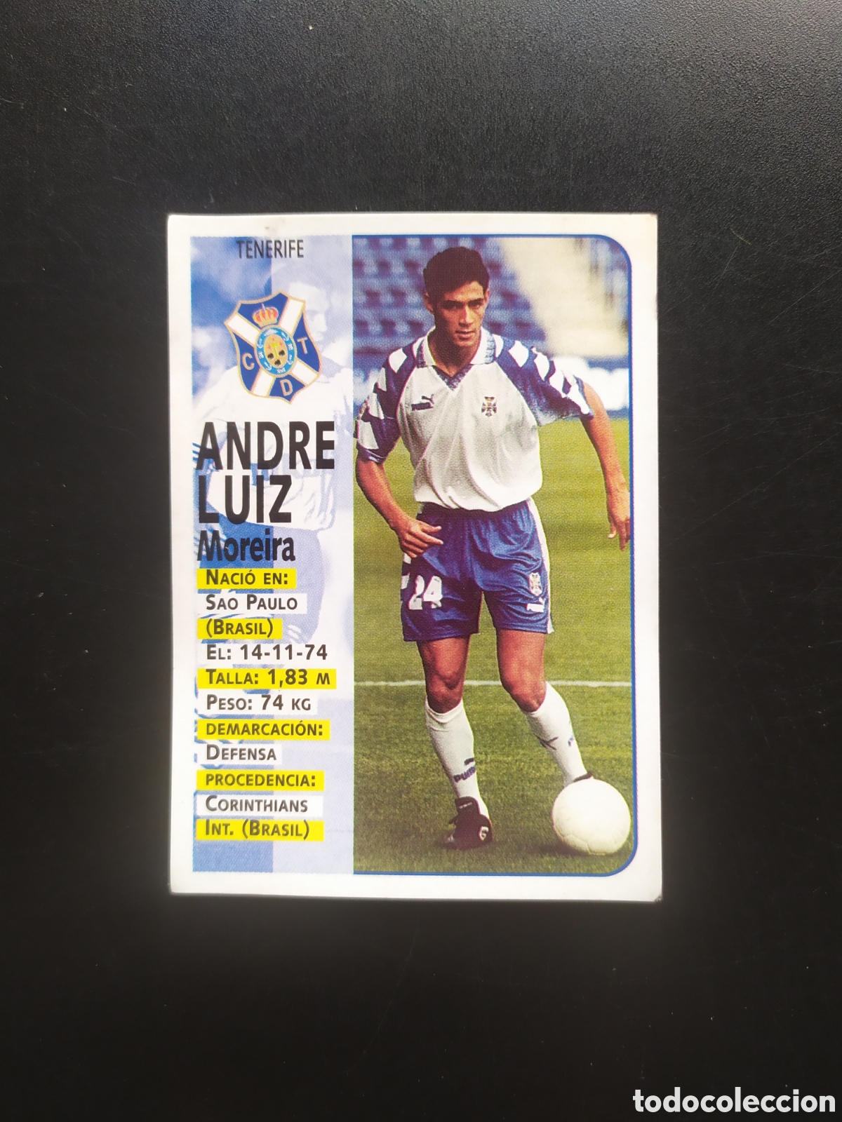 Cromos de F&uacute;tbol: Liga 1998 1999 98 99 panini sports Andre Luiz n&deg; 301 Tenerife