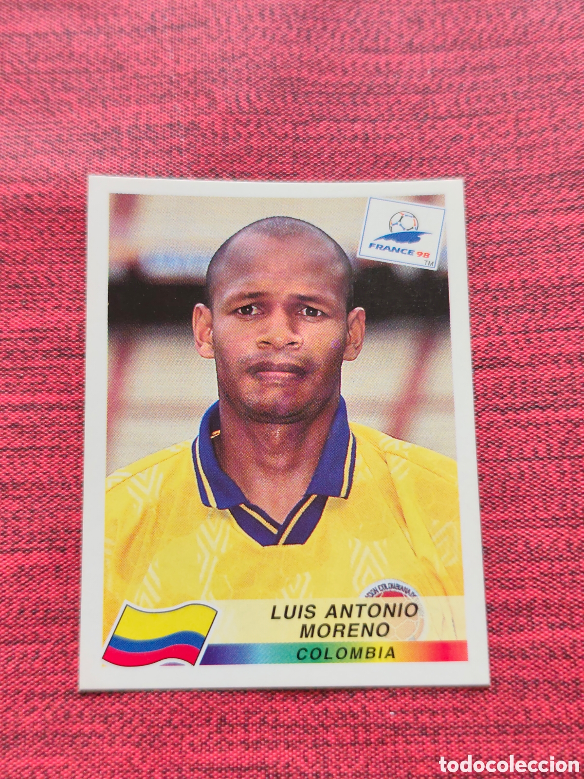 Cromos de F&uacute;tbol: 451 MORENO COLOMBIA FRANCE FRANCIA 98 PANINI