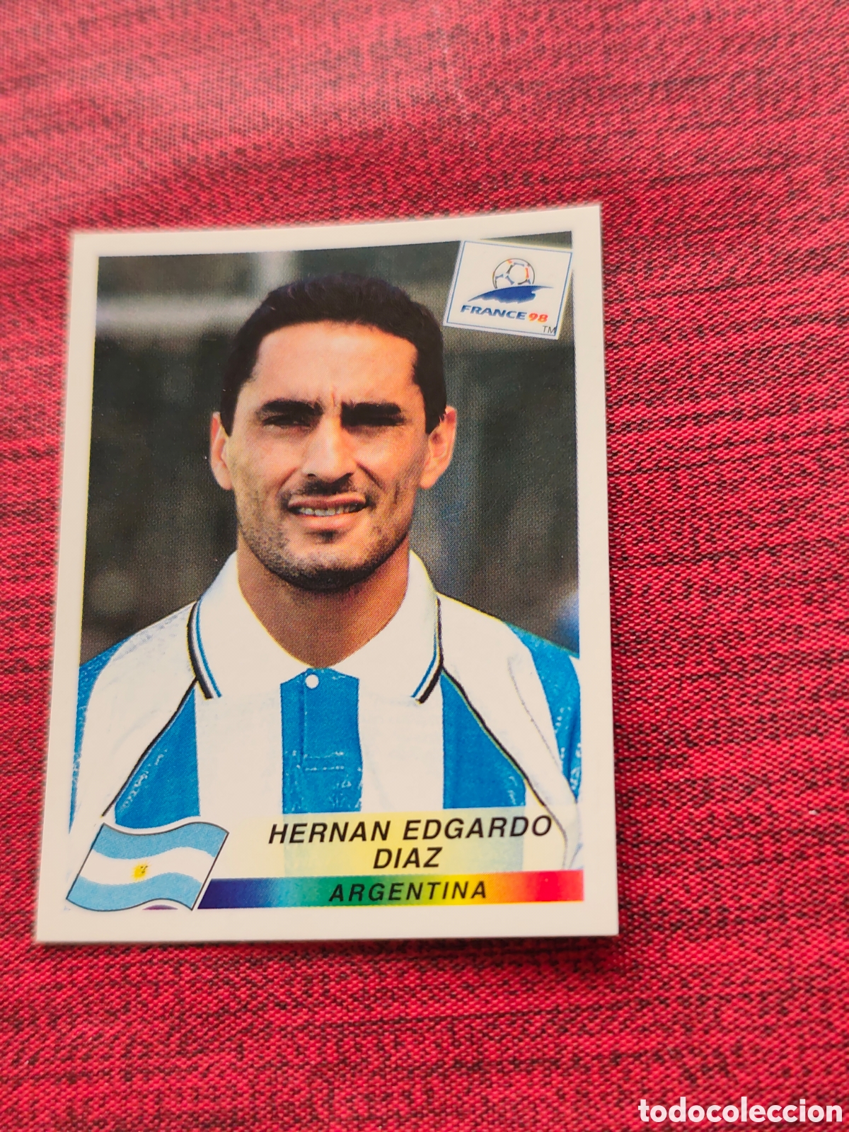 Cromos de F&uacute;tbol: 504 HERNAN EDGARDO D&Iacute;AZ ARGENTINA FRANCE FRANCIA 98 PANINI