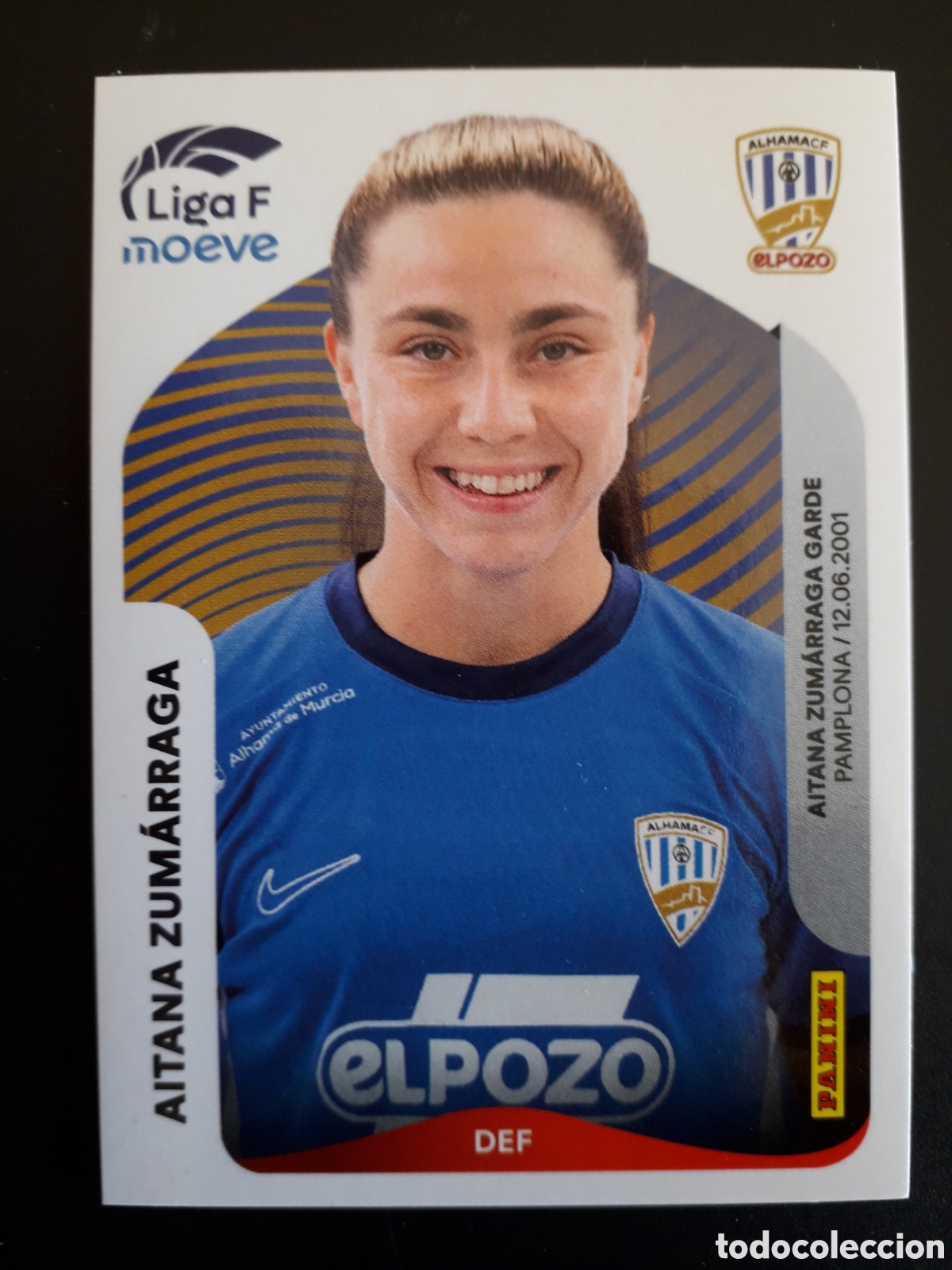 Cromos de F&uacute;tbol: AITANA ZUM&Aacute;RRAGA ALHAMA N&deg; 6 LIGA F FEMENINA 2025 2026 25 26 PANINI SIN PEGAR PEDIDO M&Iacute;NIMO 3&euro;