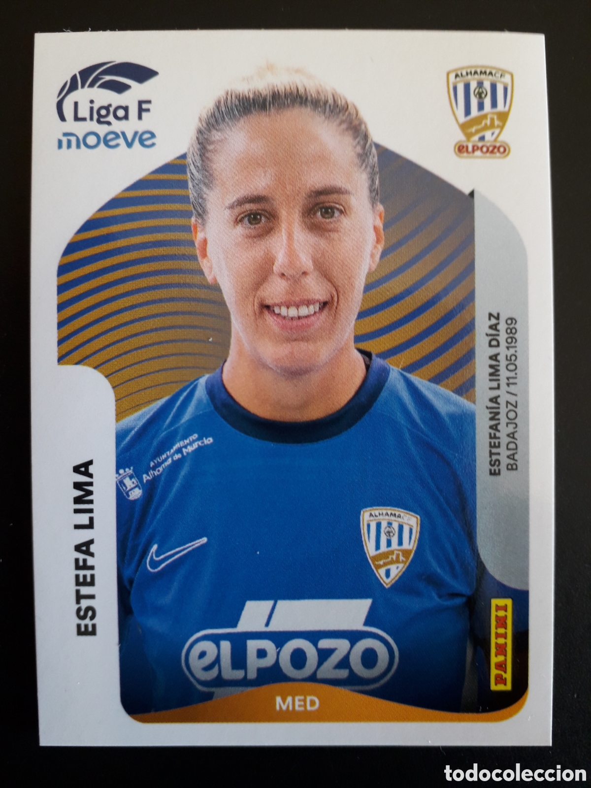 Cromos de F&uacute;tbol: ESTEFA LIMA ALHAMA N&deg; 16 B LIGA F FEMENINA 2025 2026 25 26 PANINI SIN PEGAR PEDIDO M&Iacute;NIMO 3&euro;