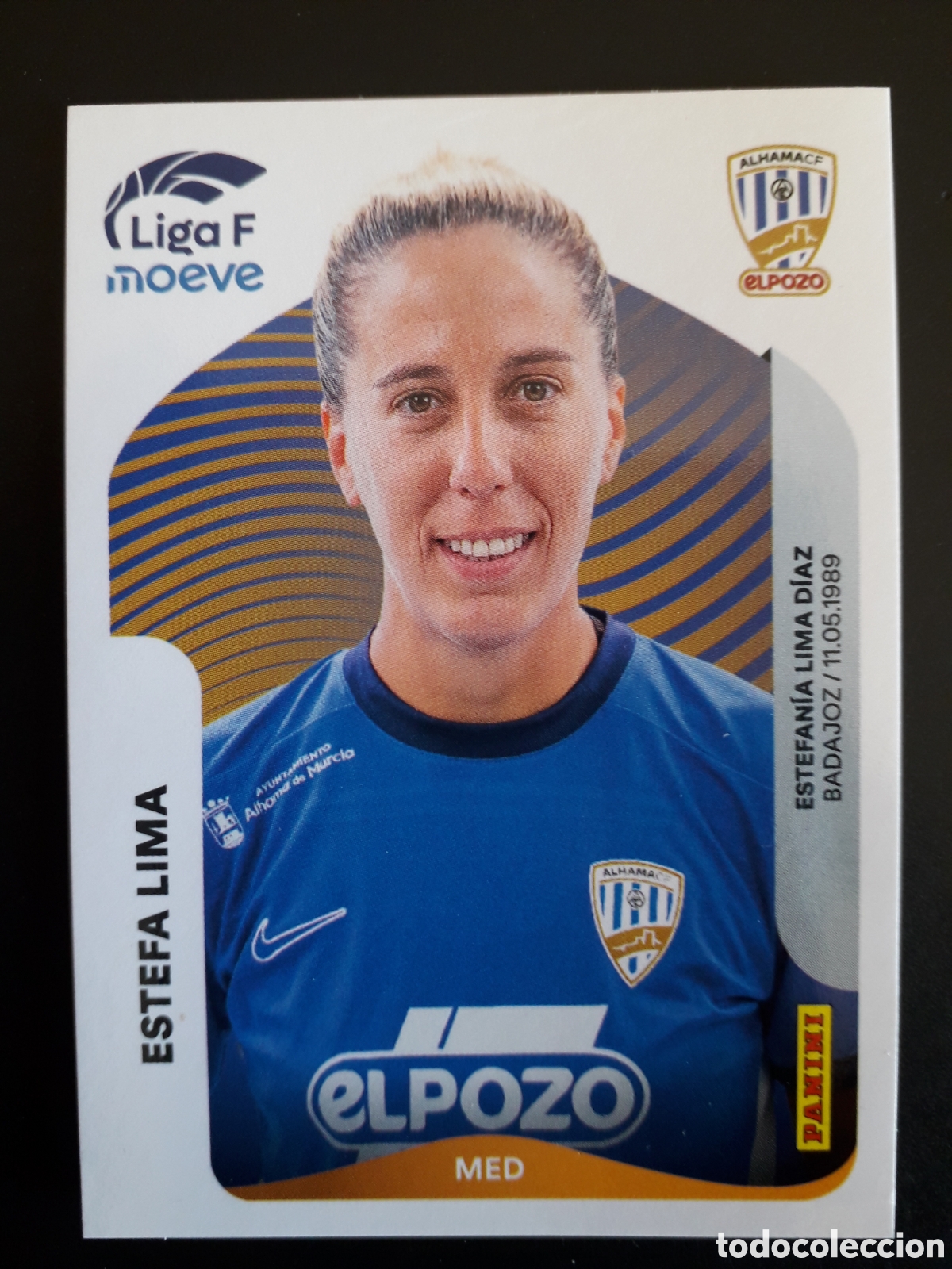 Cromos de F&uacute;tbol: ESTEFA LIMA ALHAMA N&deg; 16 B LIGA F FEMENINA 2025 2026 25 26 PANINI SIN PEGAR PEDIDO M&Iacute;NIMO 3&euro;