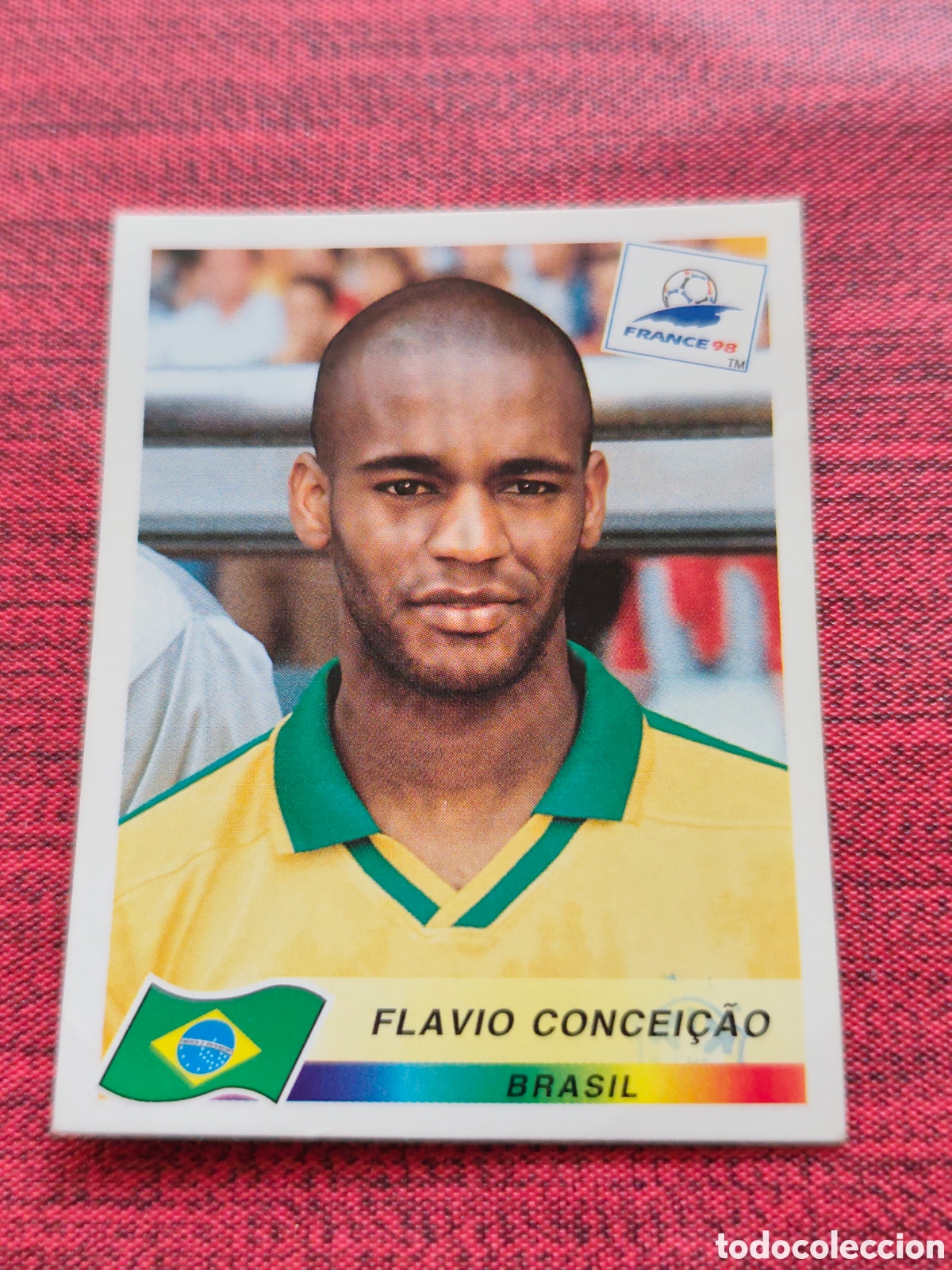Fu&szlig;ball-Sticker: 23 CONCEI&Ccedil;&Atilde;O BRASIL FRANCE FRANCIA 98 PANINI