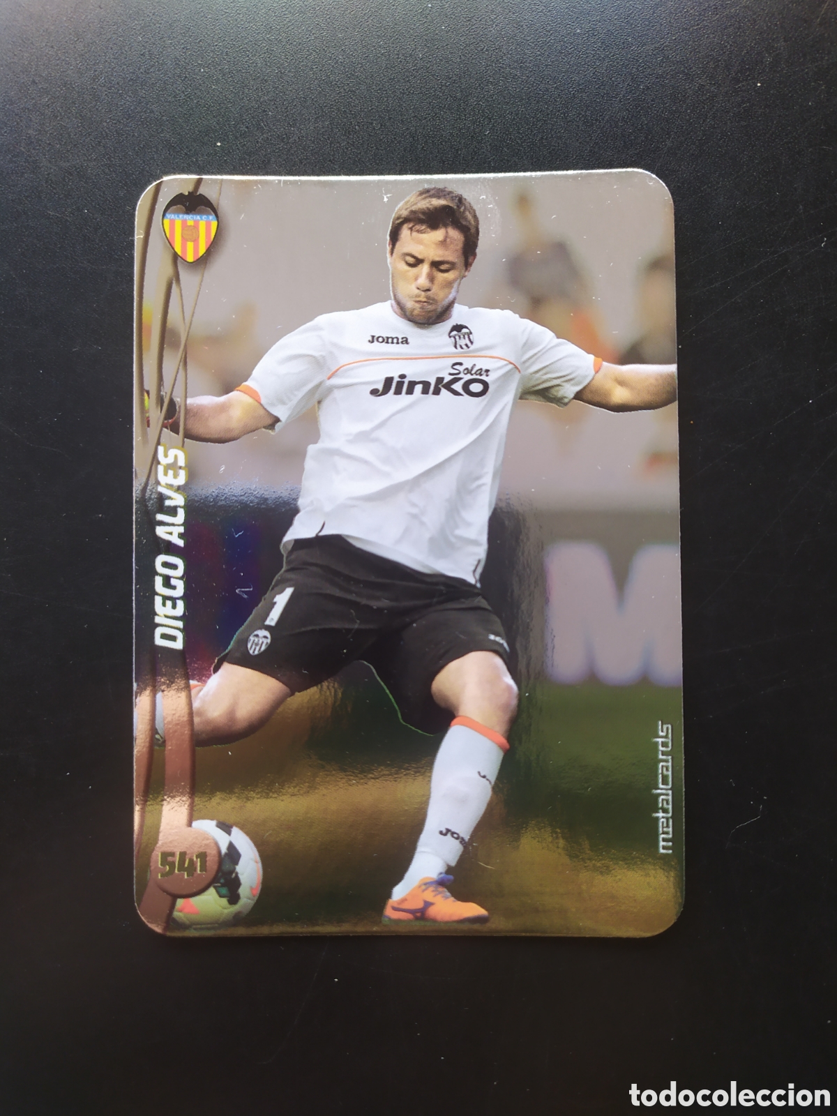Cromos de f&uacute;tbol: Mundicromo fichas Liga 2014 2015 14 15 Diego Alves top brillo liso n&deg; 541 Valencia