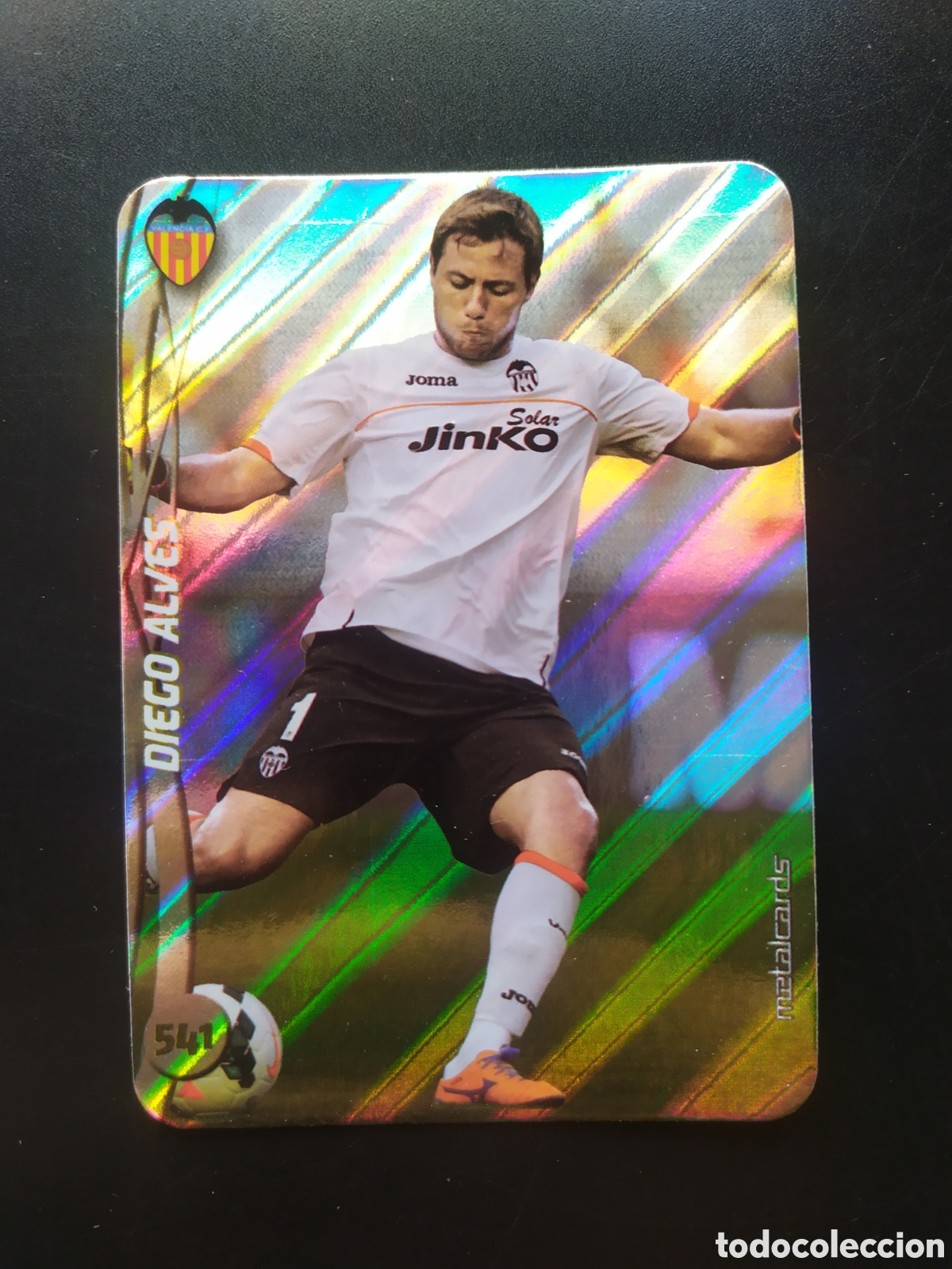 Cartes &agrave; collectionner de Football: Mundicromo fichas Liga 2014 2015 14 15 Diego Alves top brillo rayas n&deg; 541 Valencia