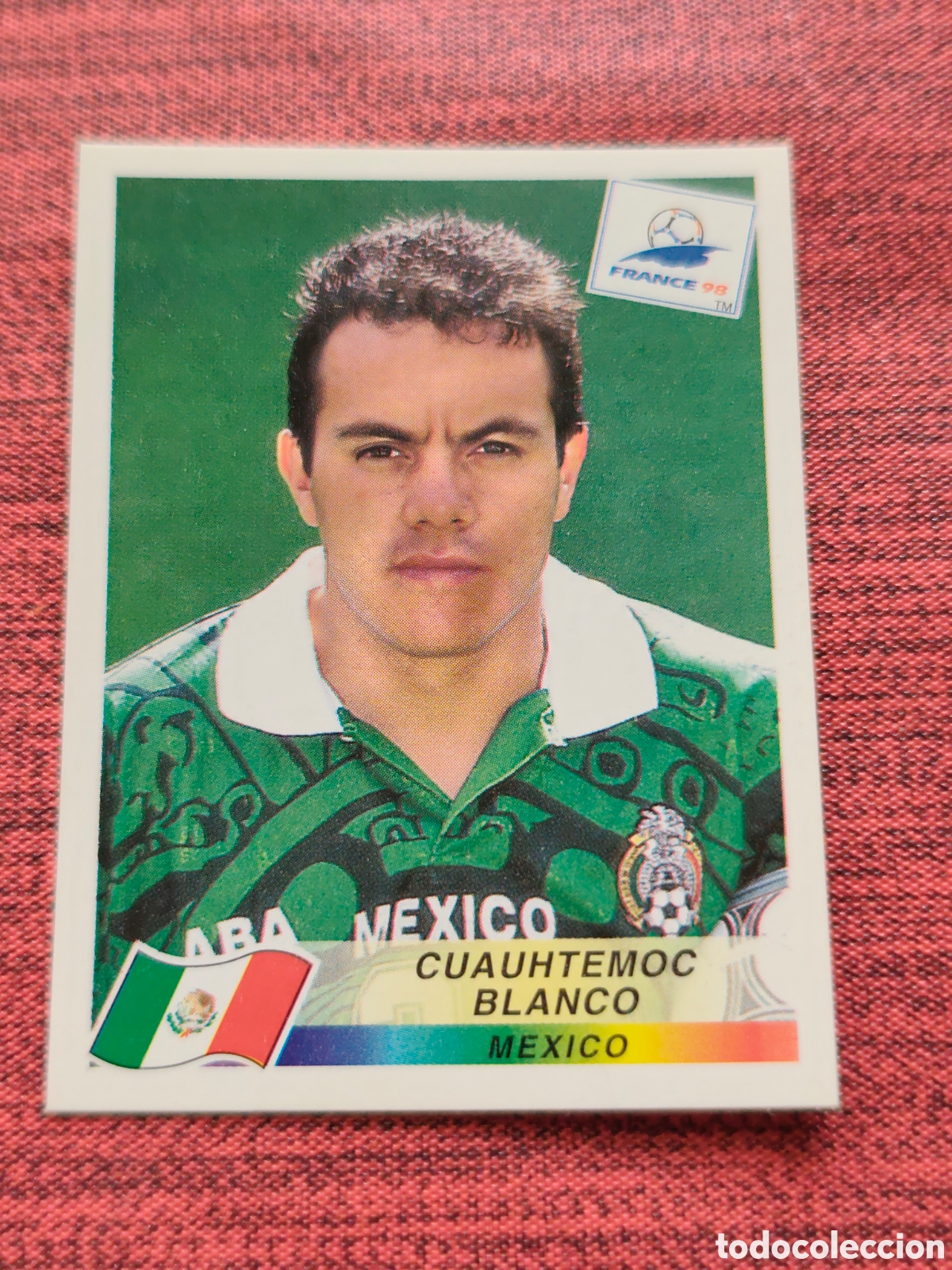 Cartes &agrave; collectionner de Football: 369 CUAUHT&Eacute;MOC BLANCO M&Eacute;XICO FRANCE FRANCIA 98 PANINI