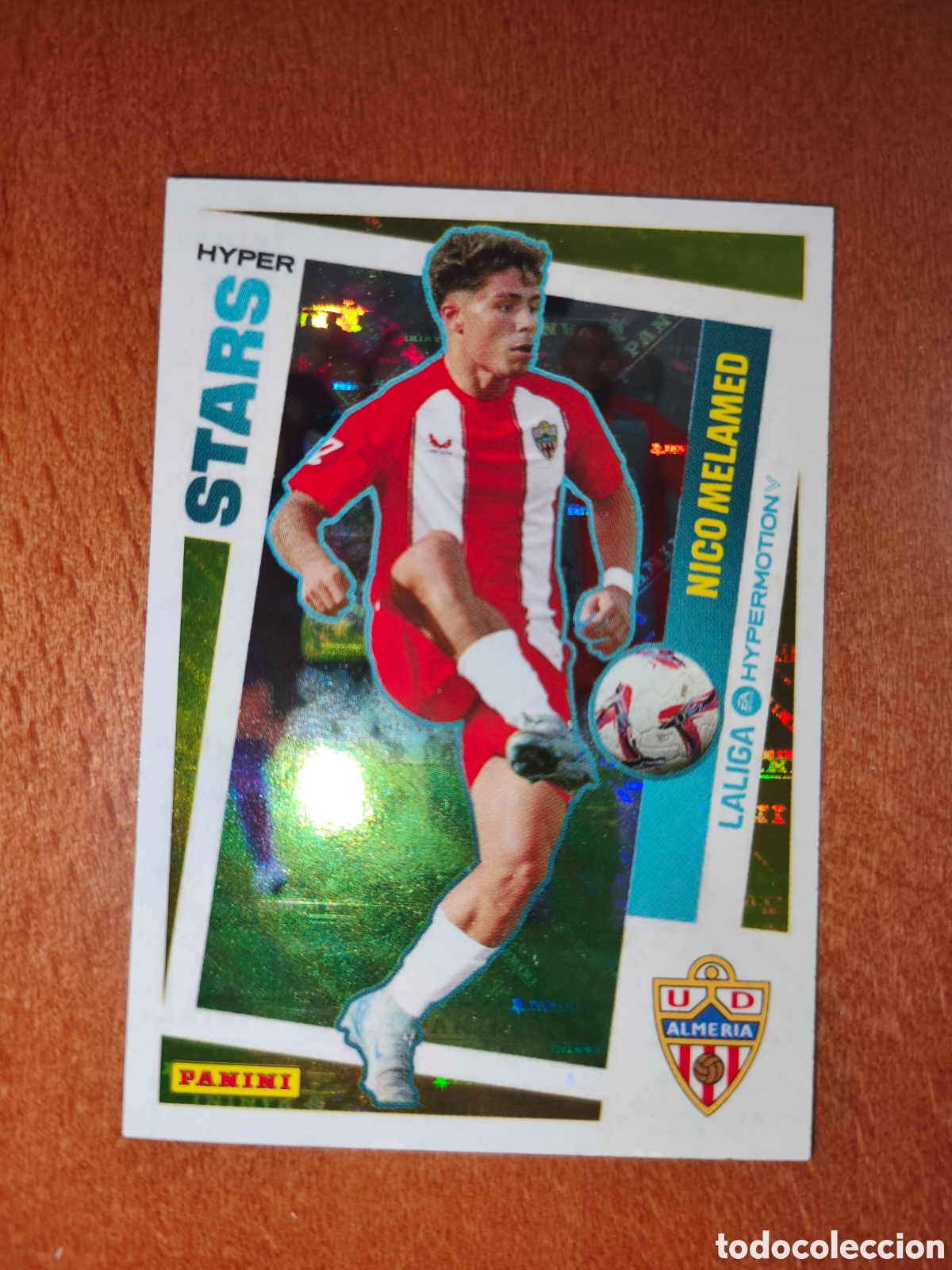 Cromos de F&uacute;tbol: Nico Melamed n&deg;456 HYPER STARS Laliga Hypermotion 24/25 Almer&iacute;a